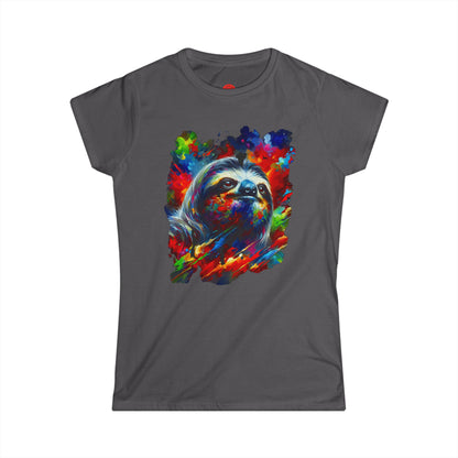 Slothst In Thought Tee | Cute Sloth Graphic | The Thinker Sloth | Women's Art Tee | Unique Animal Gift | Pacific NW Gear Co