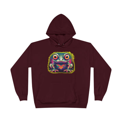 Geo Neon Tree Frog Hoodie | Cute Frog Gift | Nature Lover Sweatshirt | Eco Hoodie | Pacific NW Gear Co