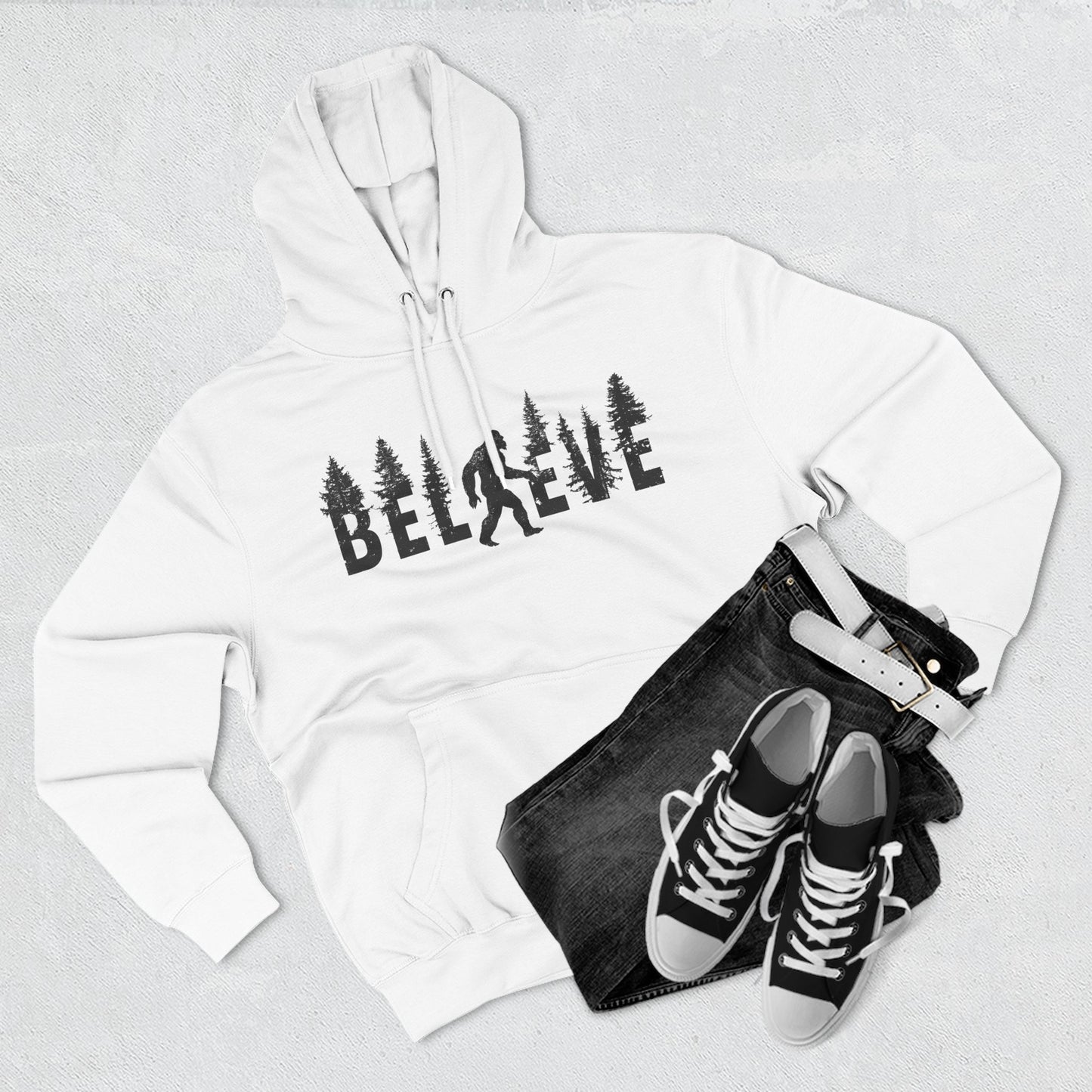 🌲 The Sasquatch Seeker: Believe In Bigfoot Hoodie 🌲
