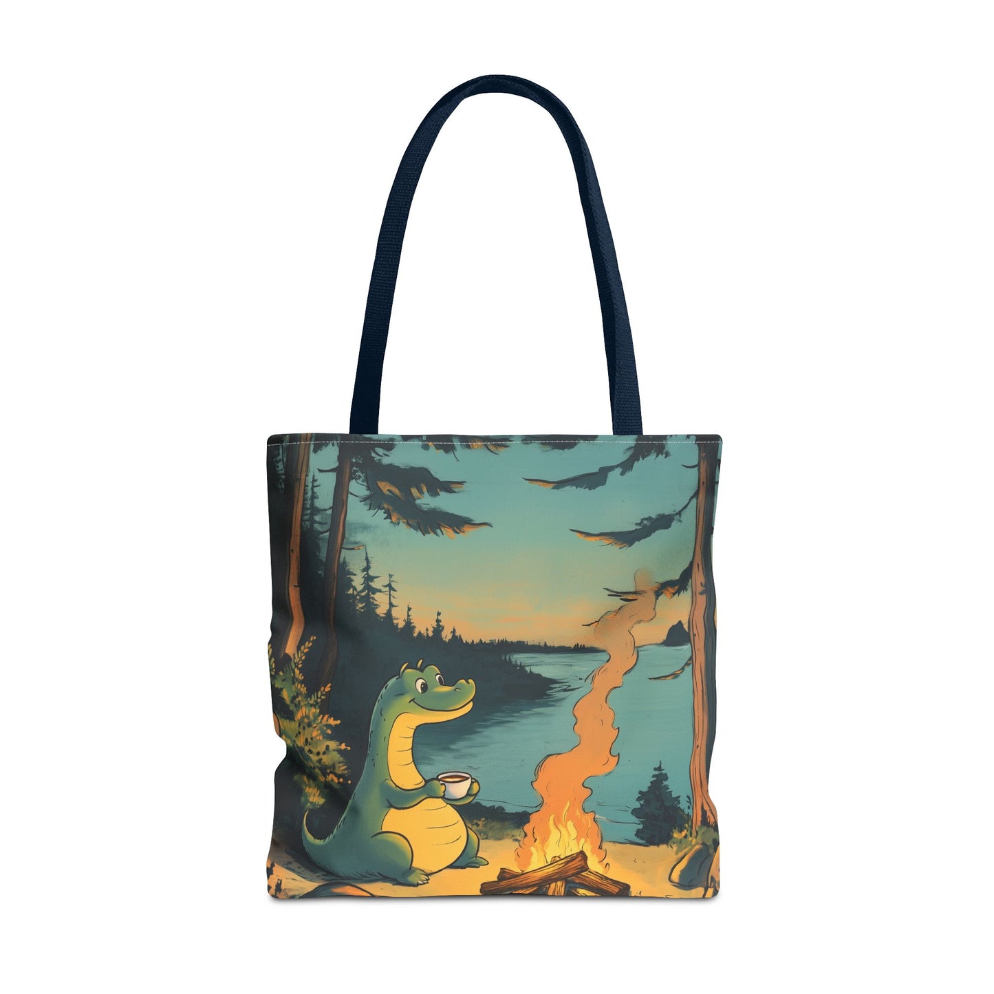 The Camp Loch Ness Tote | Nessie Graphic Bag | Camping with Nessie | By PNW Gear Co