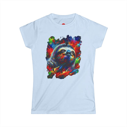 Slothst In Thought Tee | Cute Sloth Graphic | The Thinker Sloth | Women's Art Tee | Unique Animal Gift | Pacific NW Gear Co
