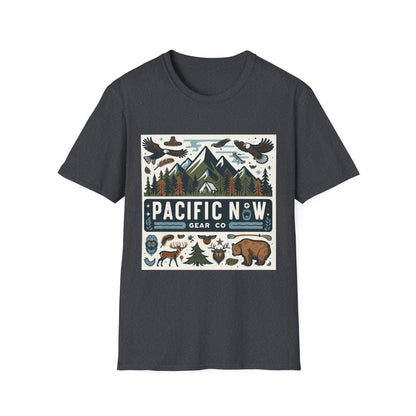Pacific Adventure Tee | Retro Camping Shirt | Travel Tee | Outdoor Graphic Tee | Pacific NW Gear Co.