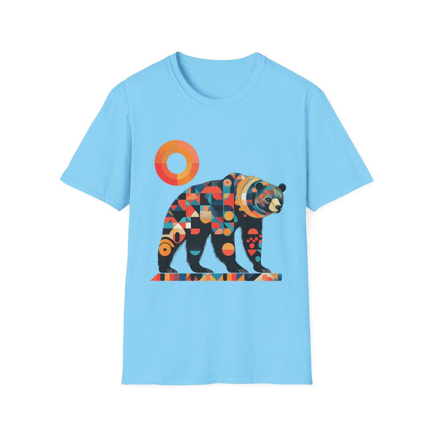 Geometric Grizzly Bear Tee | Abstract Animal Shirt | Nature Art Tee | Unique Bear Gift | PNW Gear Co.