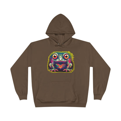 Geo Neon Tree Frog Hoodie | Cute Frog Gift | Nature Lover Sweatshirt | Eco Hoodie | Pacific NW Gear Co