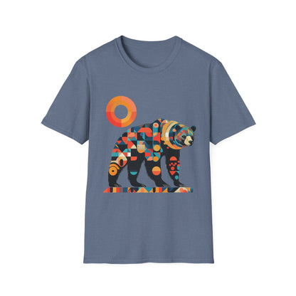 Geometric Grizzly Bear Tee | Abstract Animal Shirt | Nature Art Tee | Unique Bear Gift | PNW Gear Co.