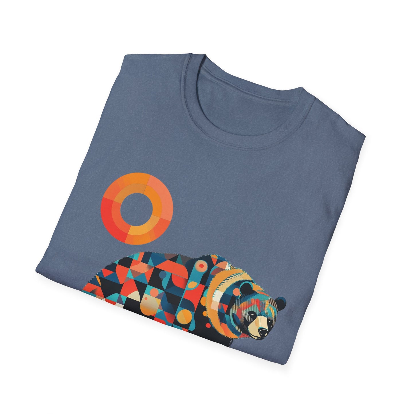 Geometric Grizzly Bear Tee | Abstract Animal Shirt | Nature Art Tee | Unique Bear Gift | PNW Gear Co.