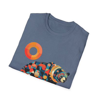 Geometric Grizzly Bear Tee | Abstract Animal Shirt | Nature Art Tee | Unique Bear Gift | PNW Gear Co.