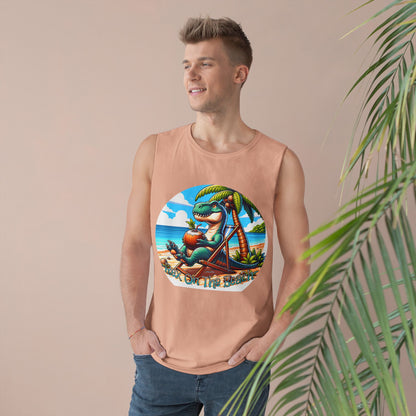 Rex On The Beach Tank Top | Funny T-Rex Shirt | Beach Vacation Tee | Dinosaur Gift | Pacific NW Gear Co.