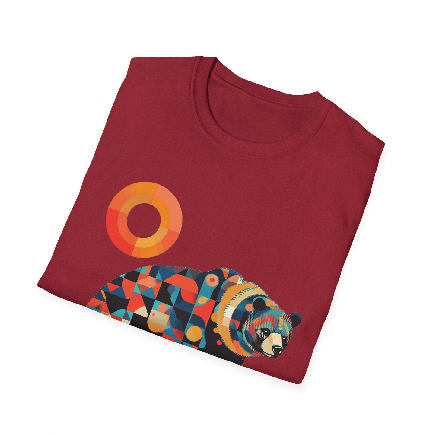 Geometric Grizzly Bear Tee | Abstract Animal Shirt | Nature Art Tee | Unique Bear Gift | PNW Gear Co.