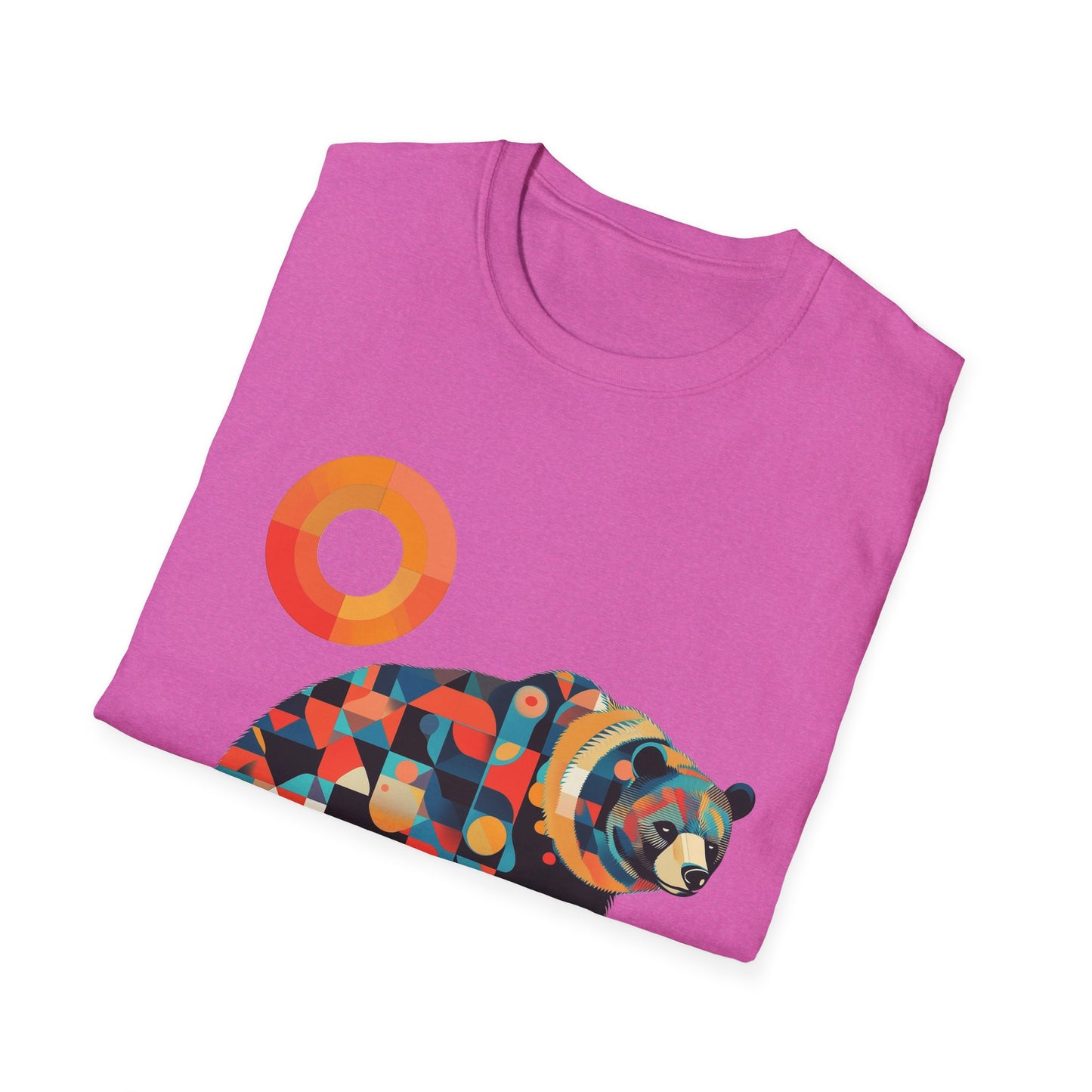 Geometric Grizzly Bear Tee | Abstract Animal Shirt | Nature Art Tee | Unique Bear Gift | PNW Gear Co.