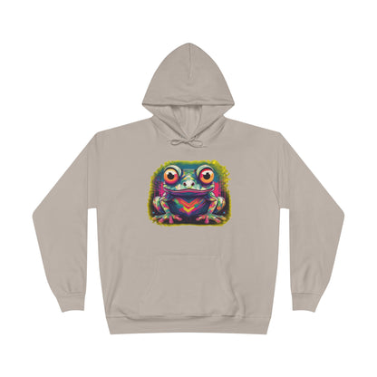 Geo Neon Tree Frog Hoodie | Cute Frog Gift | Nature Lover Sweatshirt | Eco Hoodie | Pacific NW Gear Co