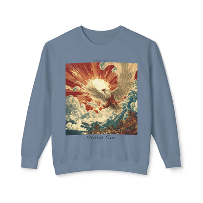 Rising Sun Crewneck Sweatshirt | Unisex Lightweight Sweater | PNW Gear Co.
