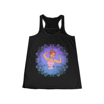 Bi's Get the Guys- Racerback Tank Version 1 | Women's Motivational Fitness Tank | Flowy Workout Top | Gym Gear | Pacific NW Gear Co.