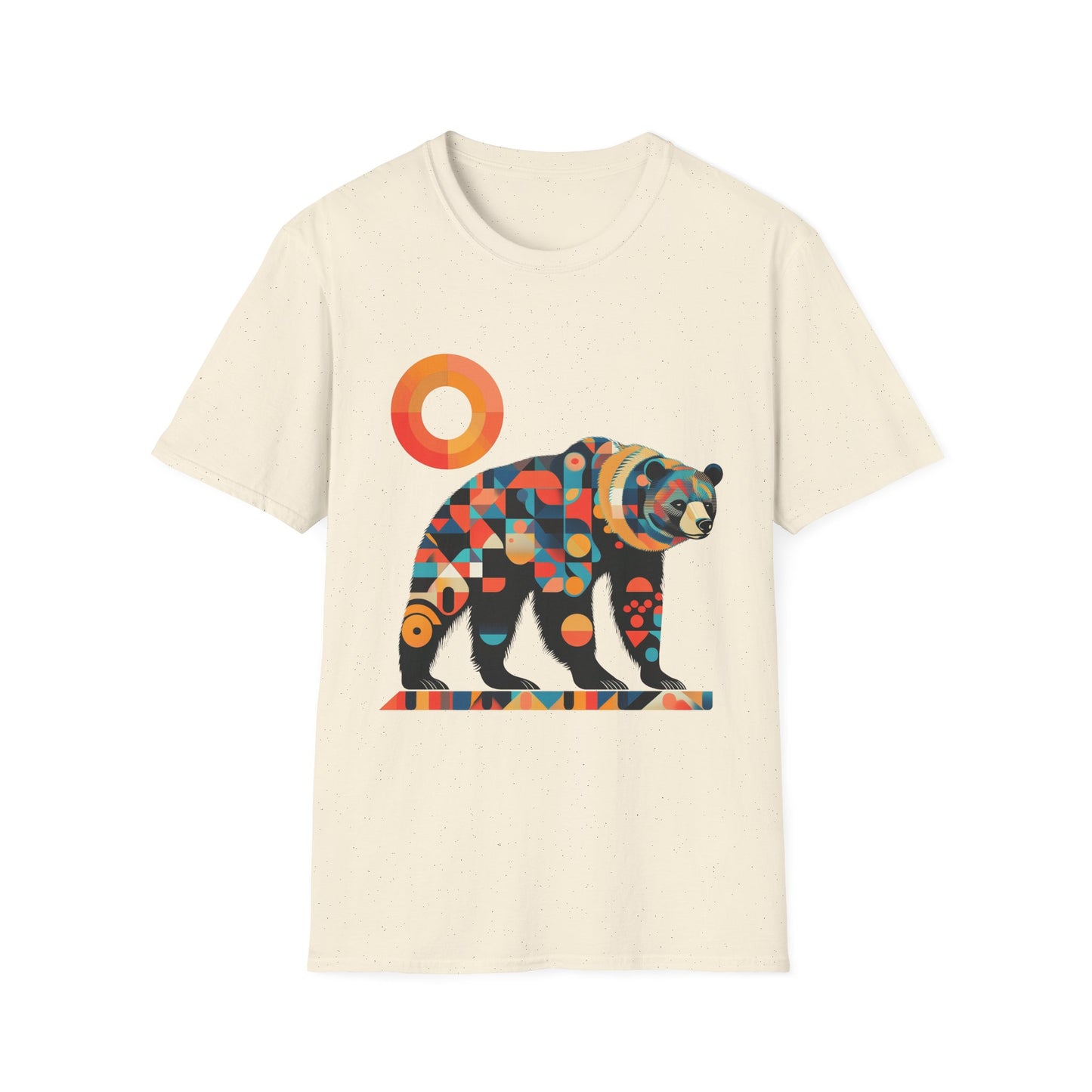 Geometric Grizzly Bear Tee | Abstract Animal Shirt | Nature Art Tee | Unique Bear Gift | PNW Gear Co.