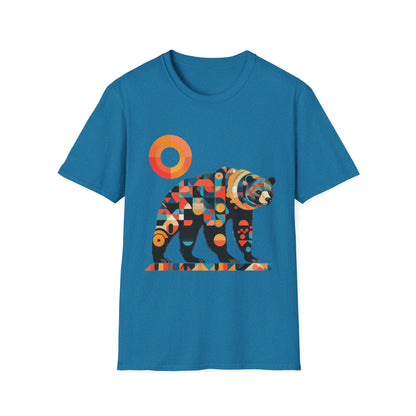Geometric Grizzly Bear Tee | Abstract Animal Shirt | Nature Art Tee | Unique Bear Gift | PNW Gear Co.