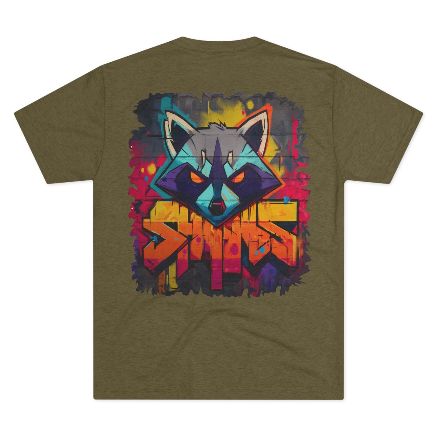 Raccoon Graffiti Tee | Raccoon Shirt | Urban Art Tee | Unique Graphic Tee | Pacific NW Gear Co