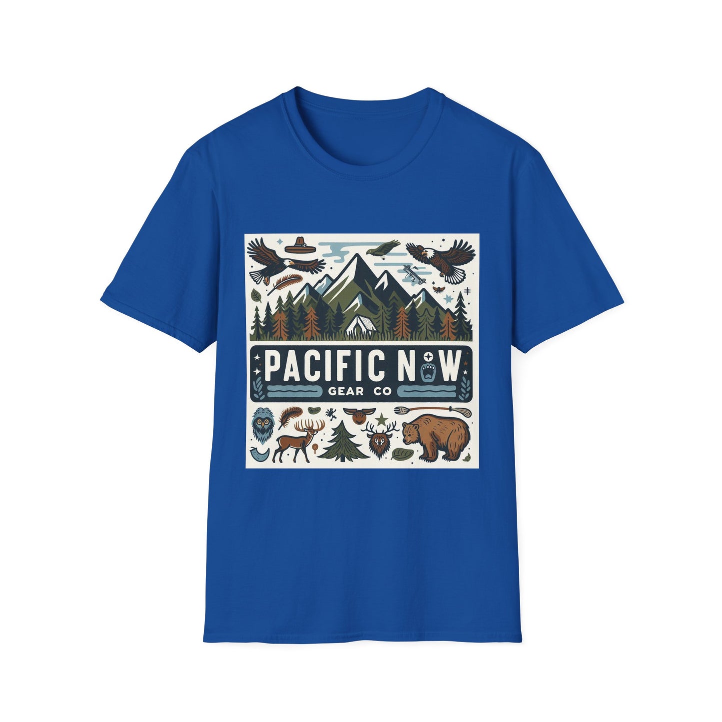 Pacific Adventure Tee | Retro Camping Shirt | Travel Tee | Outdoor Graphic Tee | Pacific NW Gear Co.
