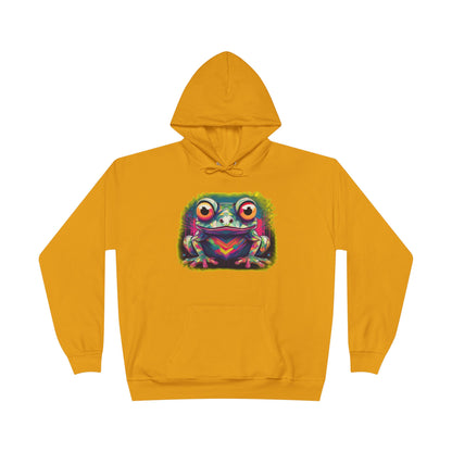 Geo Neon Tree Frog Hoodie | Cute Frog Gift | Nature Lover Sweatshirt | Eco Hoodie | Pacific NW Gear Co