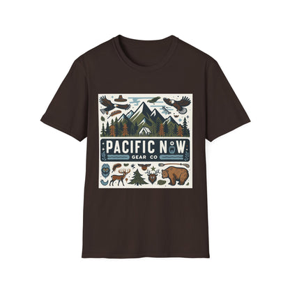 Pacific Adventure Tee | Retro Camping Shirt | Travel Tee | Outdoor Graphic Tee | Pacific NW Gear Co.