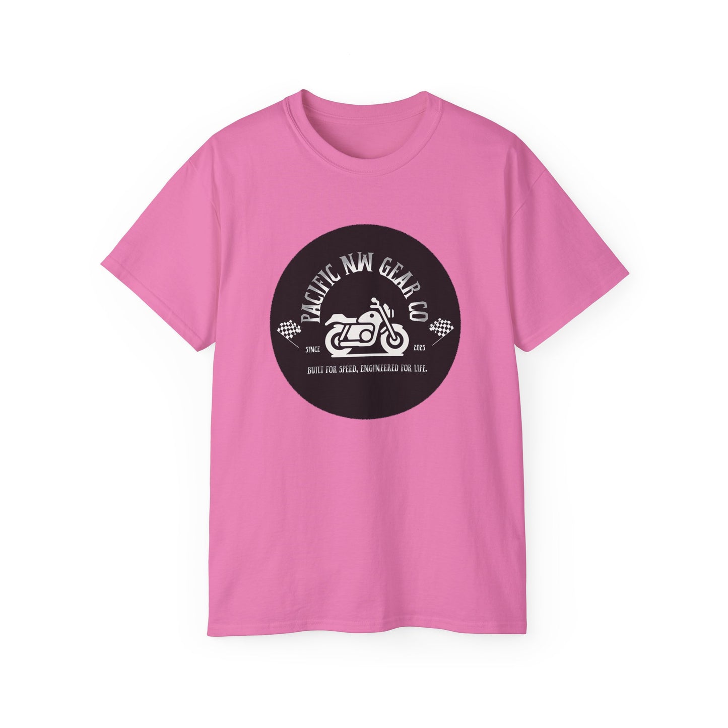 Pacific Racer Tee | Built For Speed Logo | Motorsports Gear Gift | Car Enthusiast Shirt | Pacific NW Gear Co