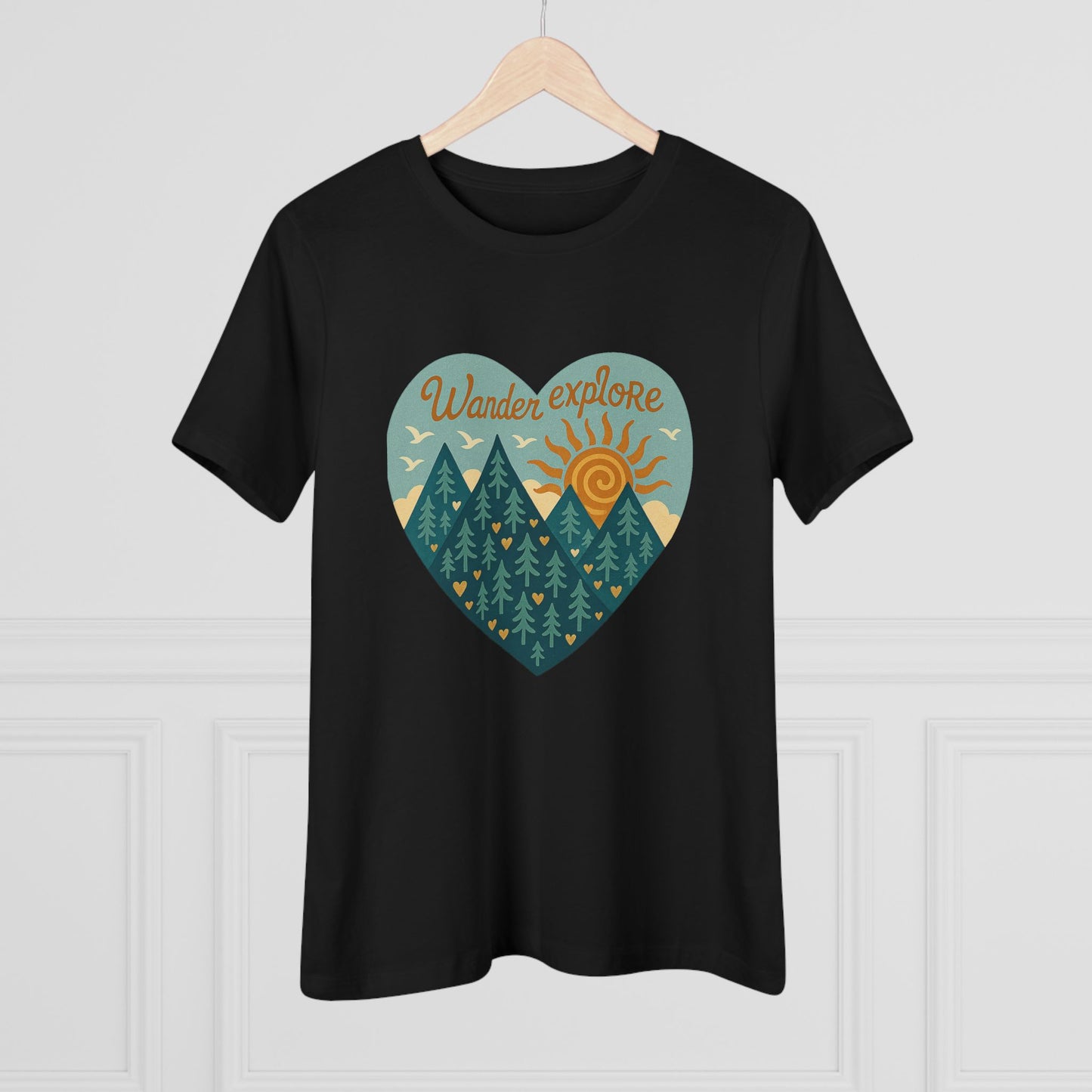 Adventure At Heart Tee | Women's PNW Wander - Explore Shirt | Nature Lover Gift | Hiking Apparel | Pacific NW Gear Co