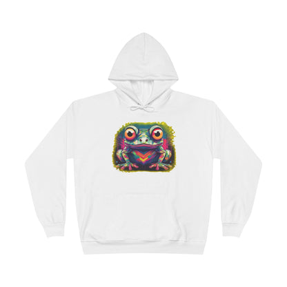 Geo Neon Tree Frog Hoodie | Cute Frog Gift | Nature Lover Sweatshirt | Eco Hoodie | Pacific NW Gear Co