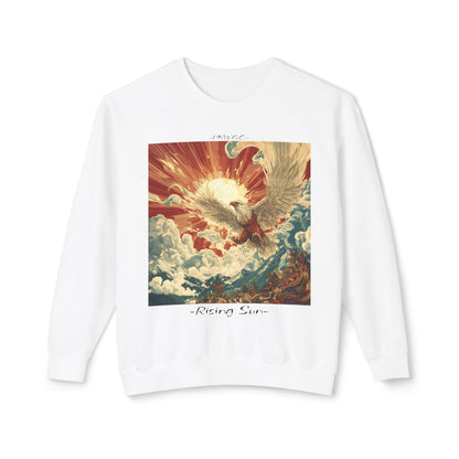 Rising Sun Crewneck Sweatshirt | Unisex Lightweight Sweater | PNW Gear Co.