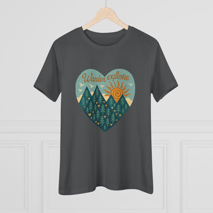 Adventure At Heart Tee | Women's PNW Wander - Explore Shirt | Nature Lover Gift | Hiking Apparel | Pacific NW Gear Co