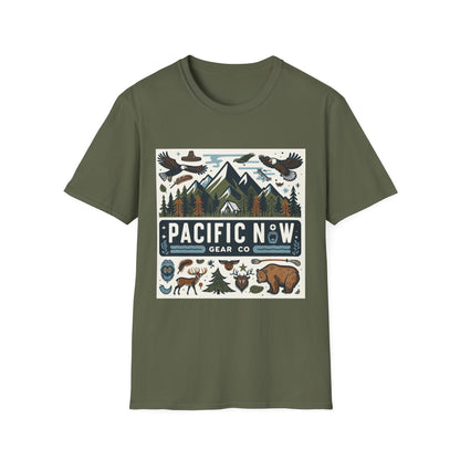 Pacific Adventure Tee | Retro Camping Shirt | Travel Tee | Outdoor Graphic Tee | Pacific NW Gear Co.