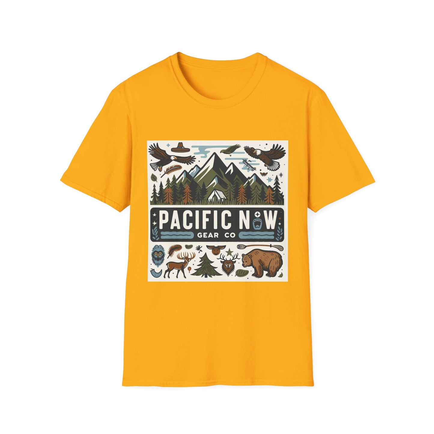 Pacific Adventure Tee | Retro Camping Shirt | Travel Tee | Outdoor Graphic Tee | Pacific NW Gear Co.