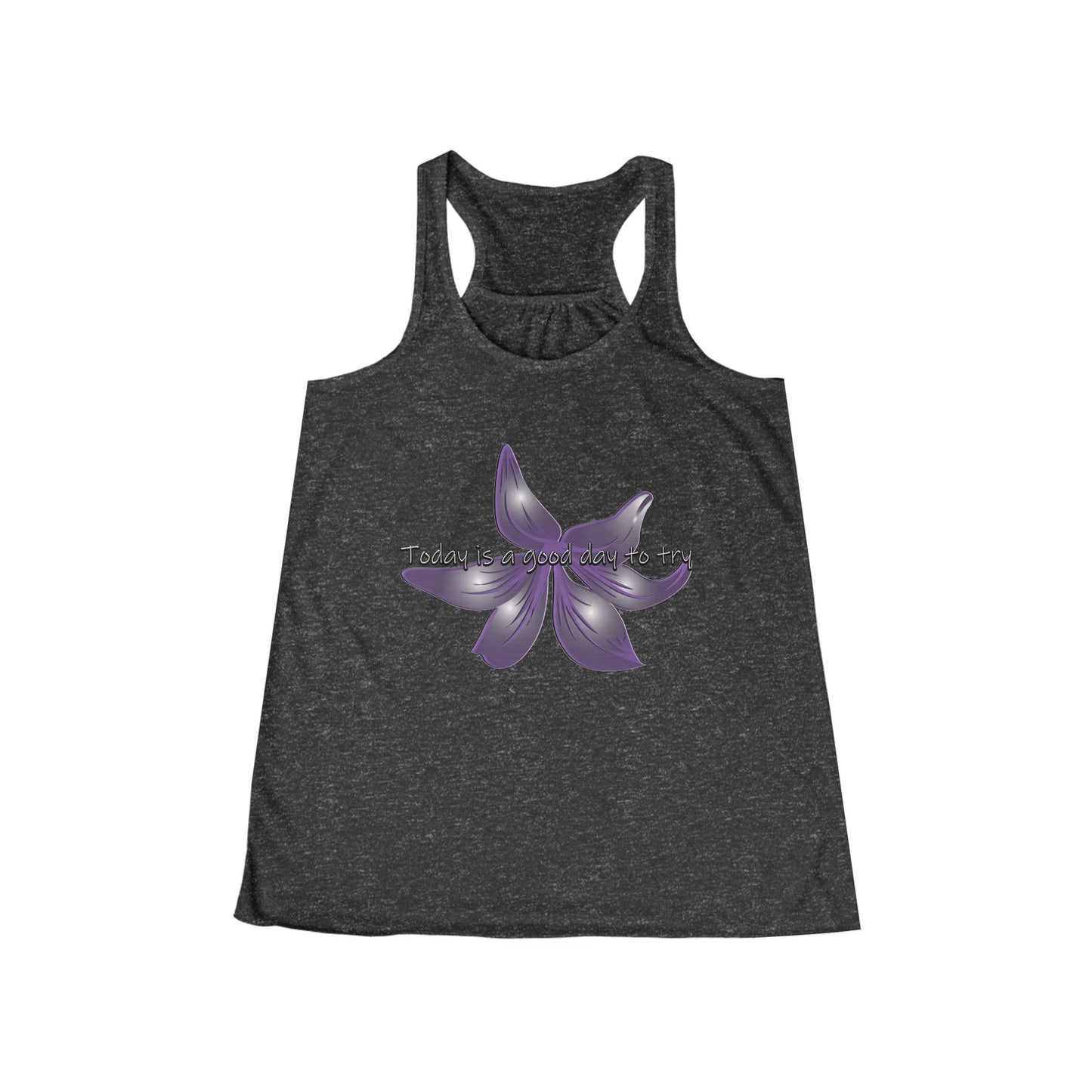 Floral Racerback Tank | "Today is a Good Day to Try" | Women's Summer Top | By Pacific NW Gear Co.
