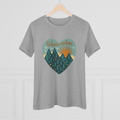 Adventure At Heart Tee | Women's PNW Wander - Explore Shirt | Nature Lover Gift | Hiking Apparel | Pacific NW Gear Co