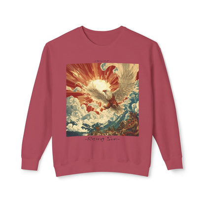 Rising Sun Crewneck Sweatshirt | Unisex Lightweight Sweater | PNW Gear Co.