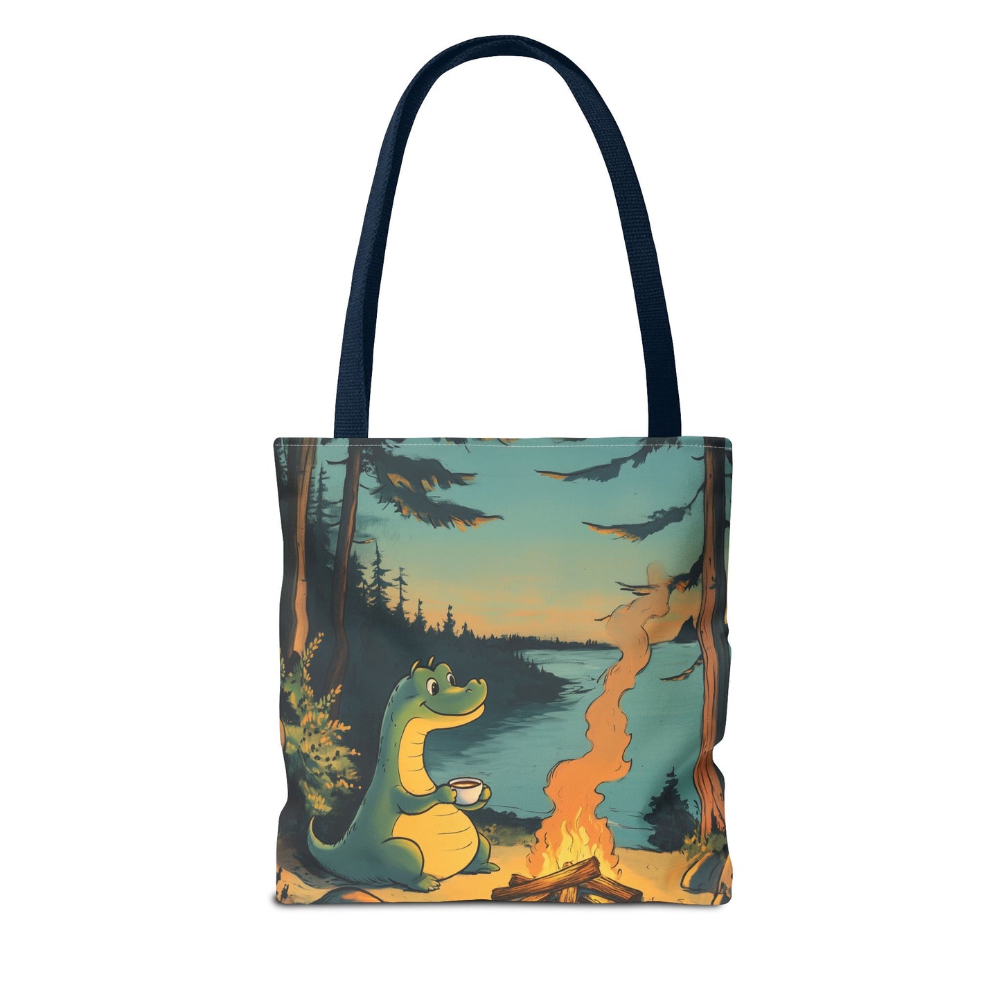 The Camp Loch Ness Tote | Nessie Graphic Bag | Camping with Nessie | By PNW Gear Co