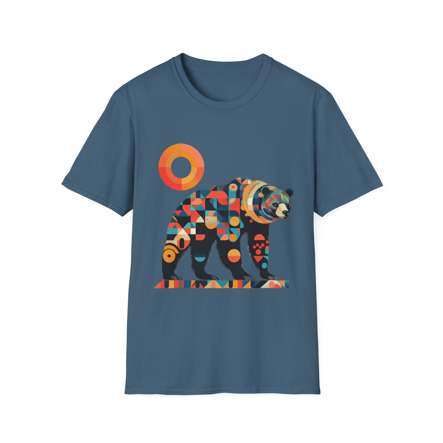 Geometric Grizzly Bear Tee | Abstract Animal Shirt | Nature Art Tee | Unique Bear Gift | PNW Gear Co.