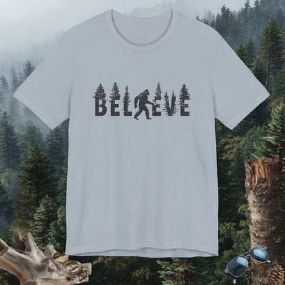 Believe in the Legend with this Retro Cryptid Art Tee for Bigfoot Enthusiasts